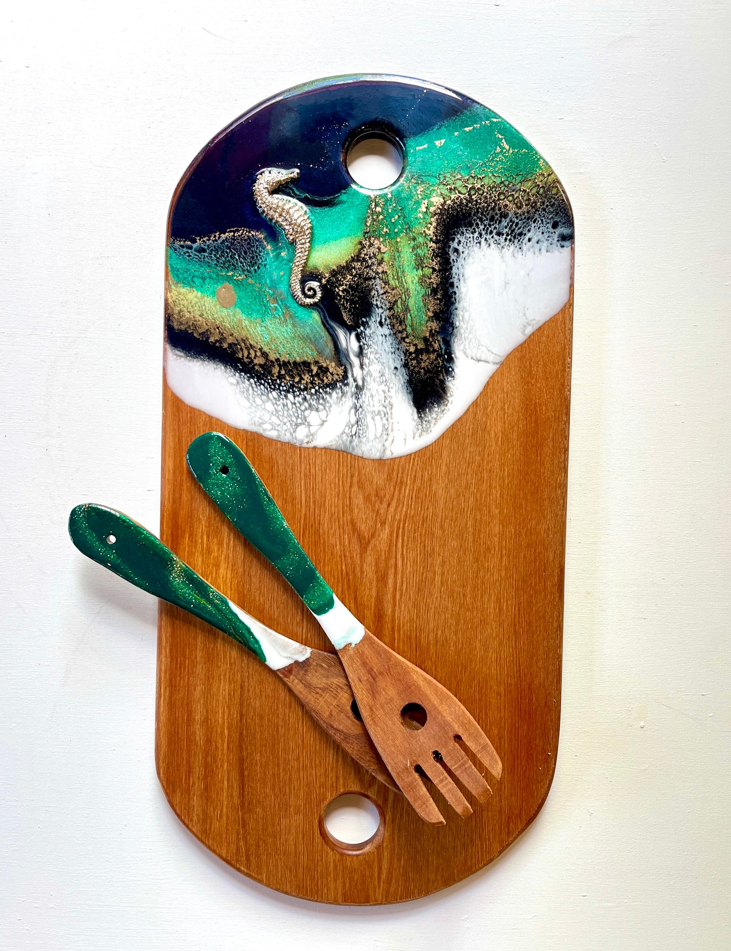 "Merry Xmas'- Salad Spoons