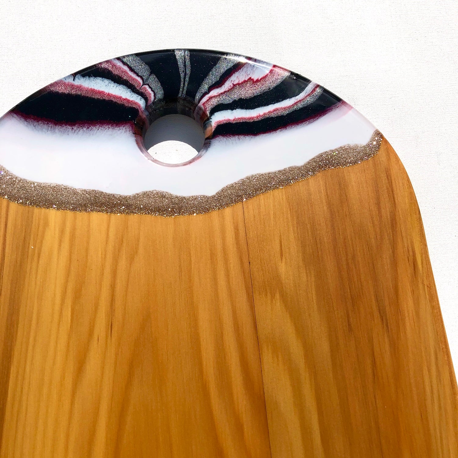 'Jingle Bells' - Cheeseboard - Leda Daniel Art Studio