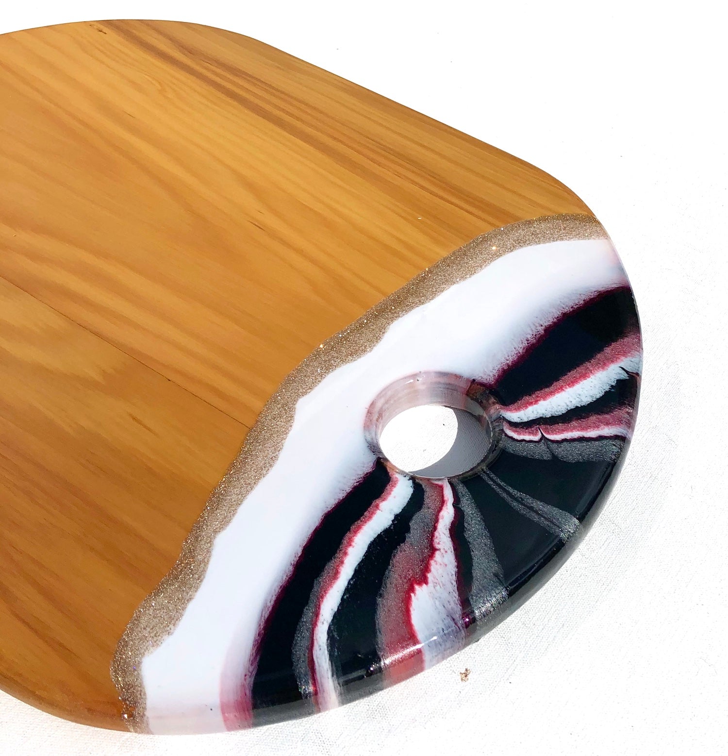 'Jingle Bells' - Cheeseboard - Leda Daniel Art Studio