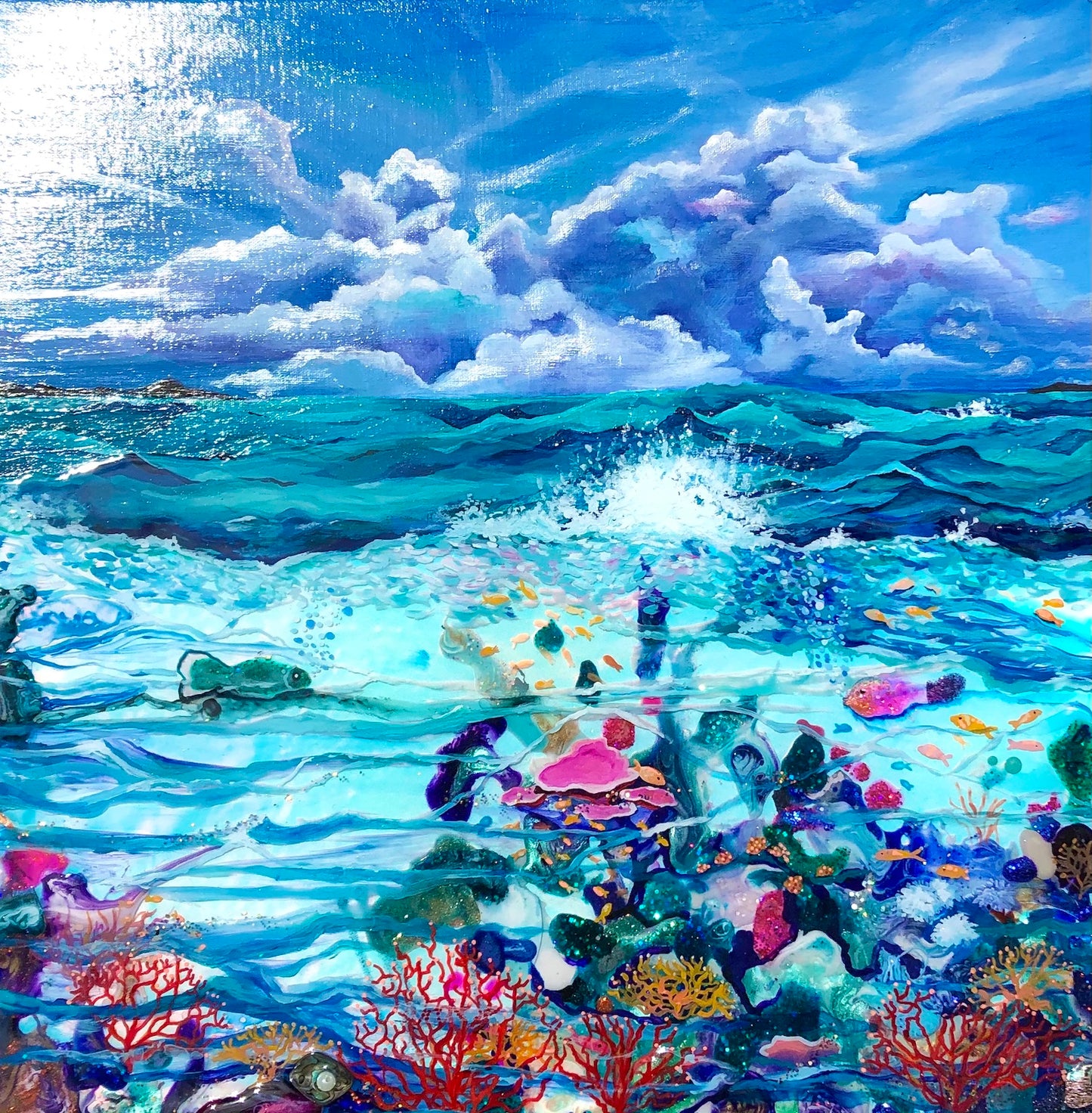 'Submerged Worlds' - Leda Daniel Art Studio