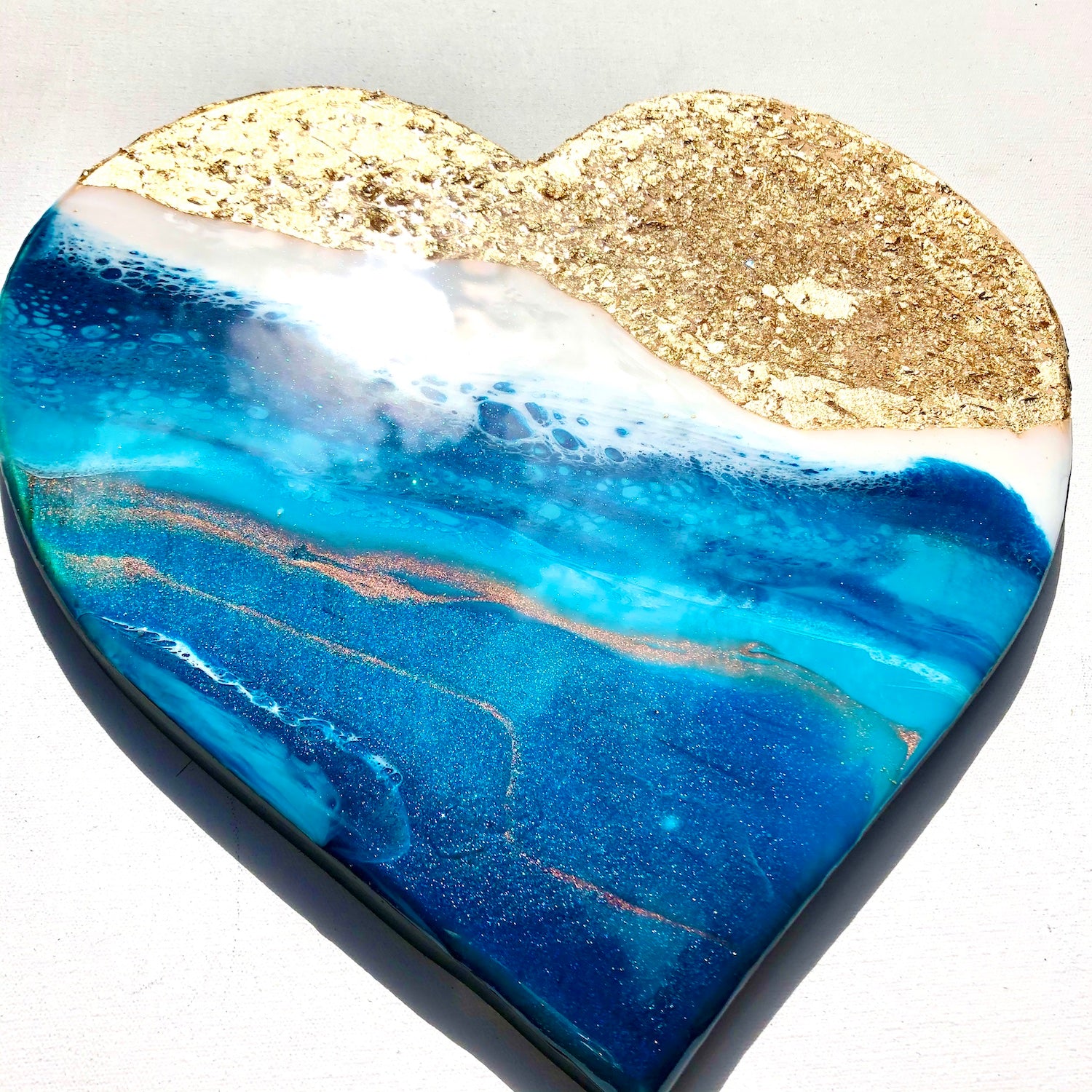 'Heart of Gold' - Love Heart - Leda Daniel Art Studio