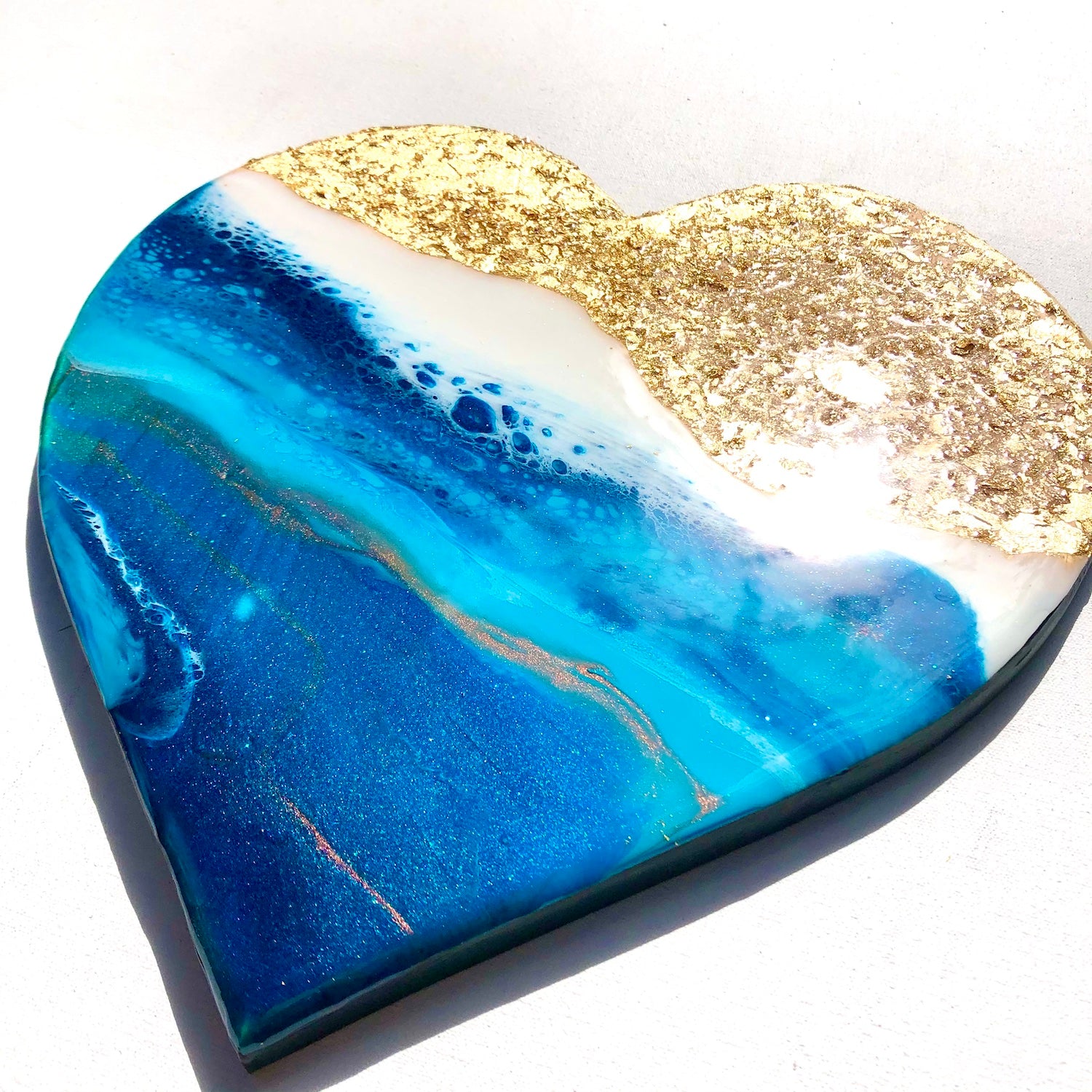 'Heart of Gold' - Love Heart - Leda Daniel Art Studio