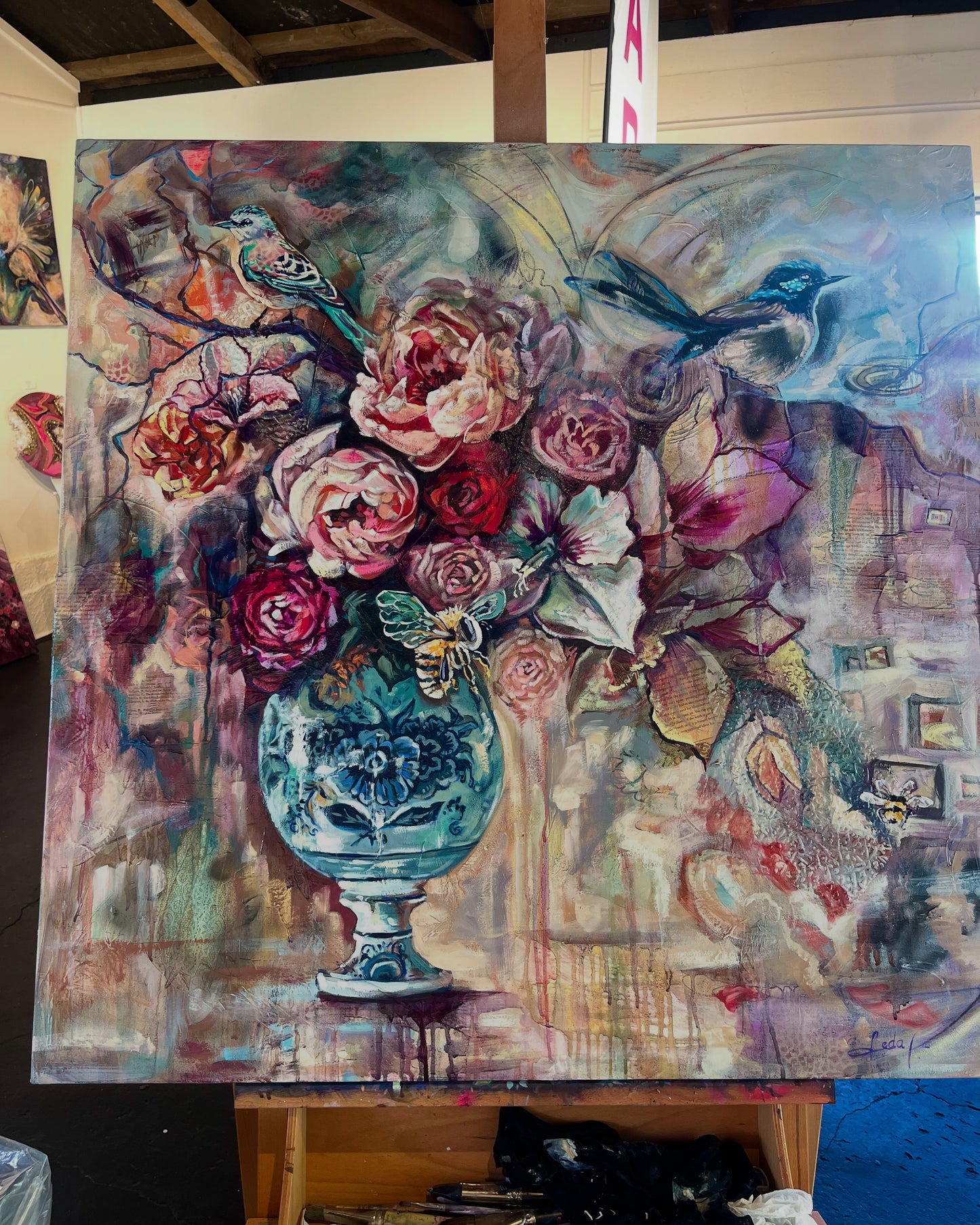 'The Birds and the Bees' - Leda Daniel Art Studio