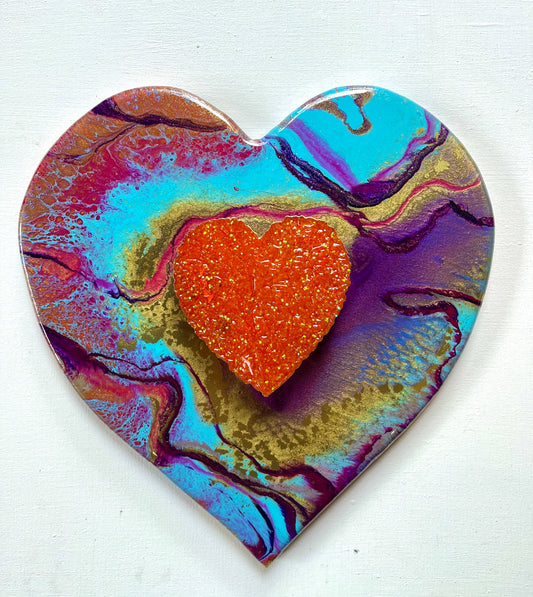 'Rainbow'- Love Heart