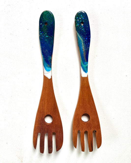 'Midnight Blues'- Serving Spoons