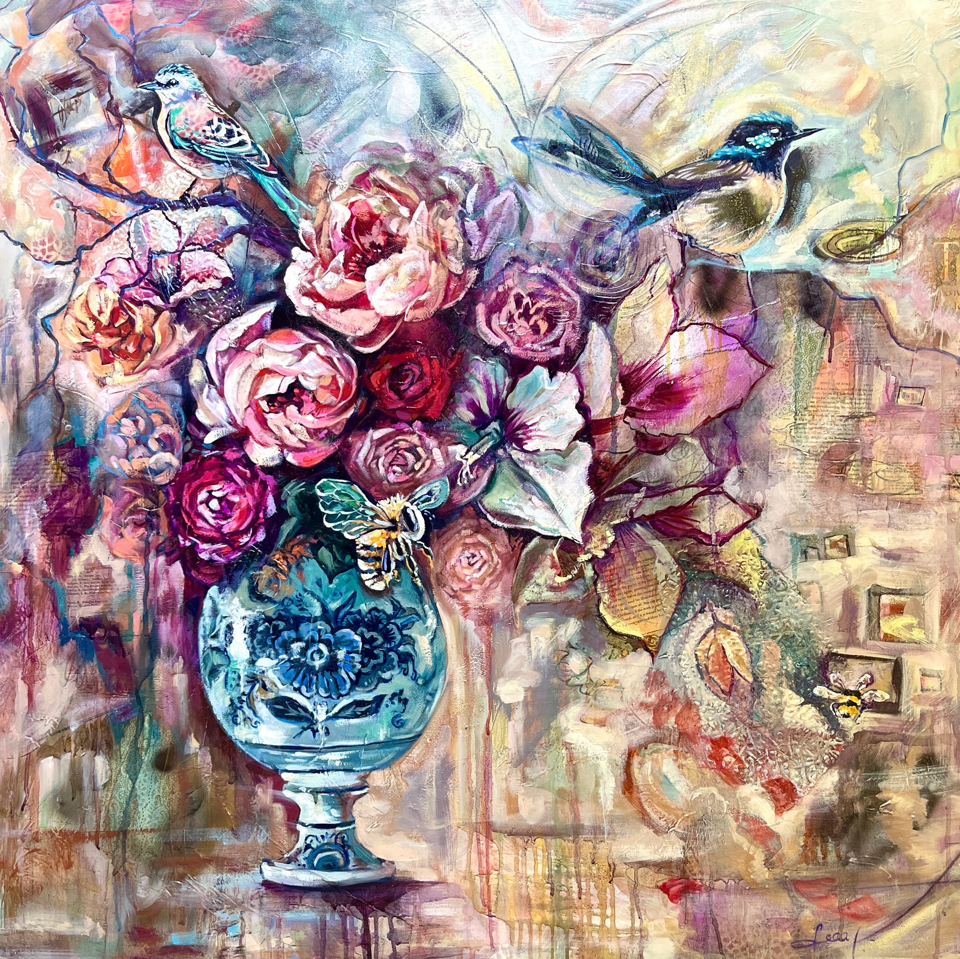 'The Birds and the Bees' - Leda Daniel Art Studio