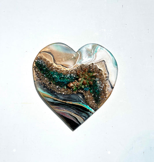 'Spring Sparkle'- Love Heart - Leda Daniel Art Studio
