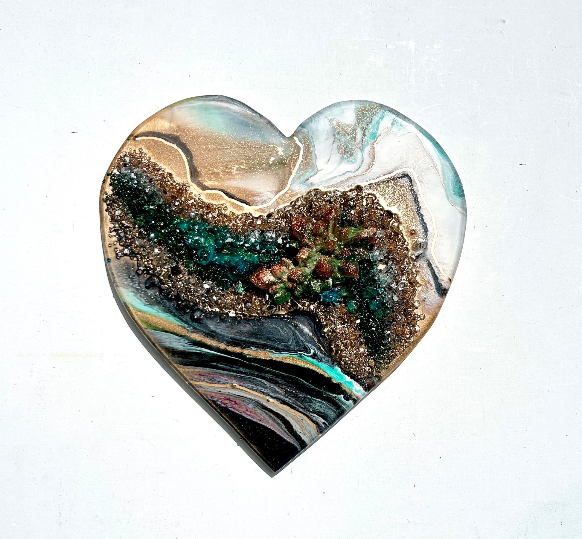 'Spring Sparkle'- Love Heart - Leda Daniel Art Studio