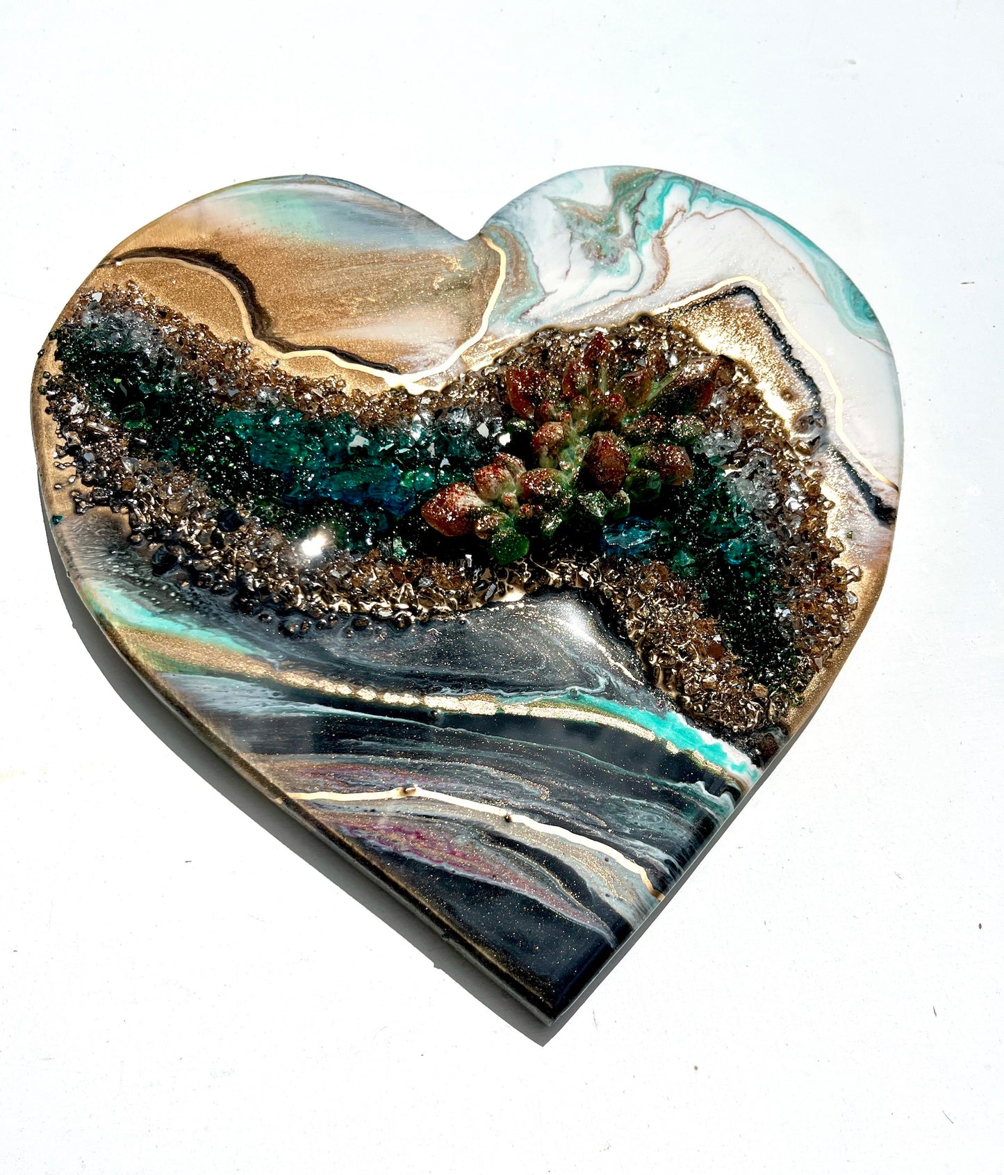 'Spring Sparkle'- Love Heart - Leda Daniel Art Studio