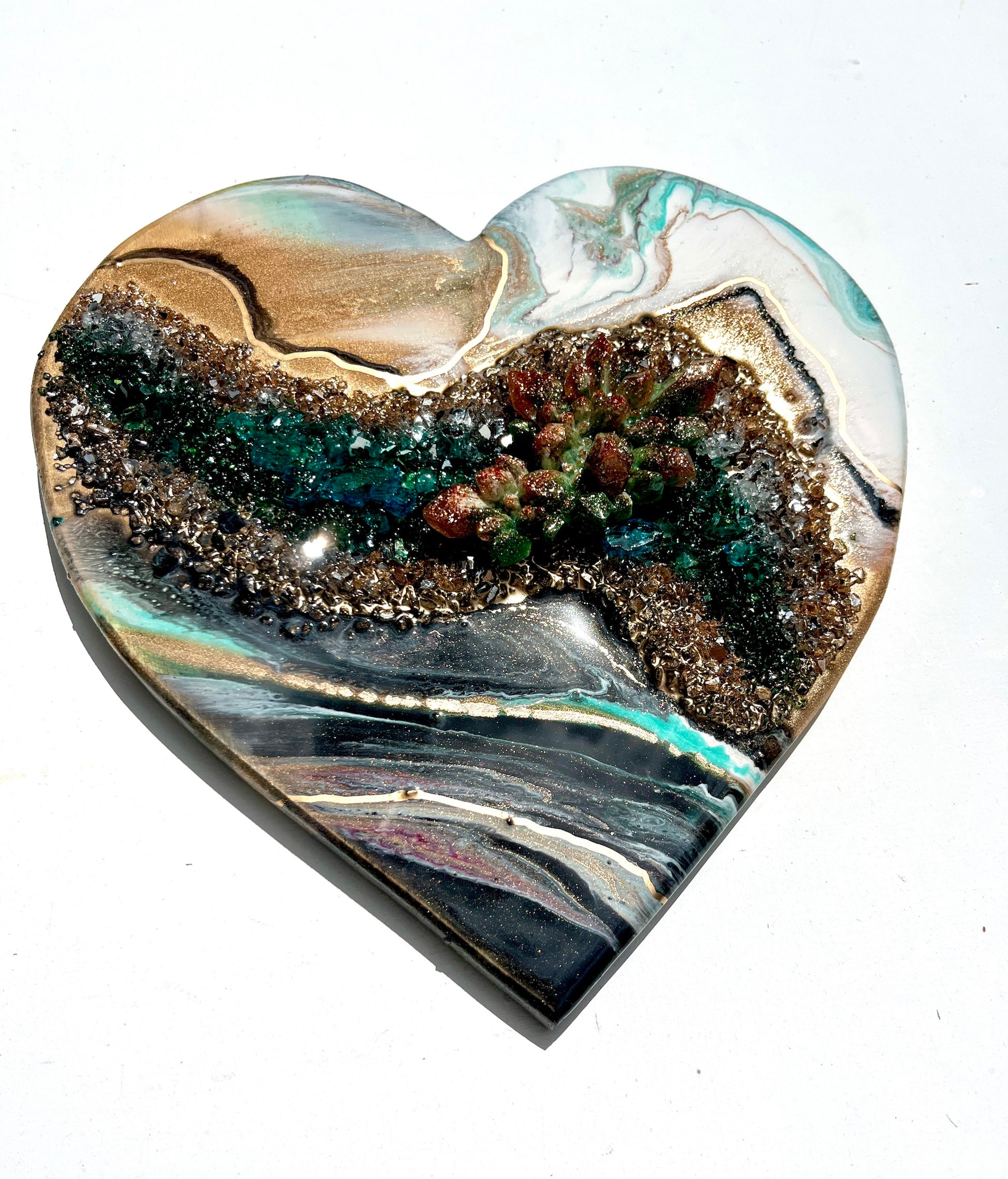 'Spring Sparkle'- Love Heart - Leda Daniel Art Studio