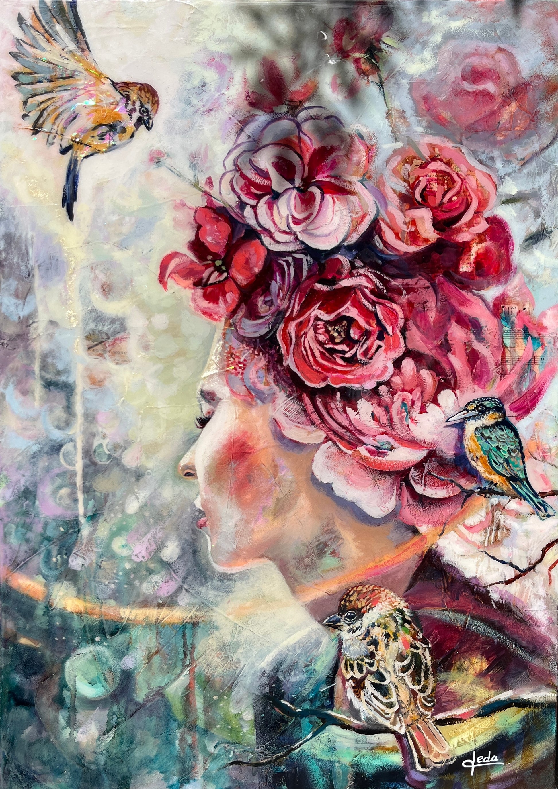 'Rise in Radiance' - Leda Daniel Art Studio