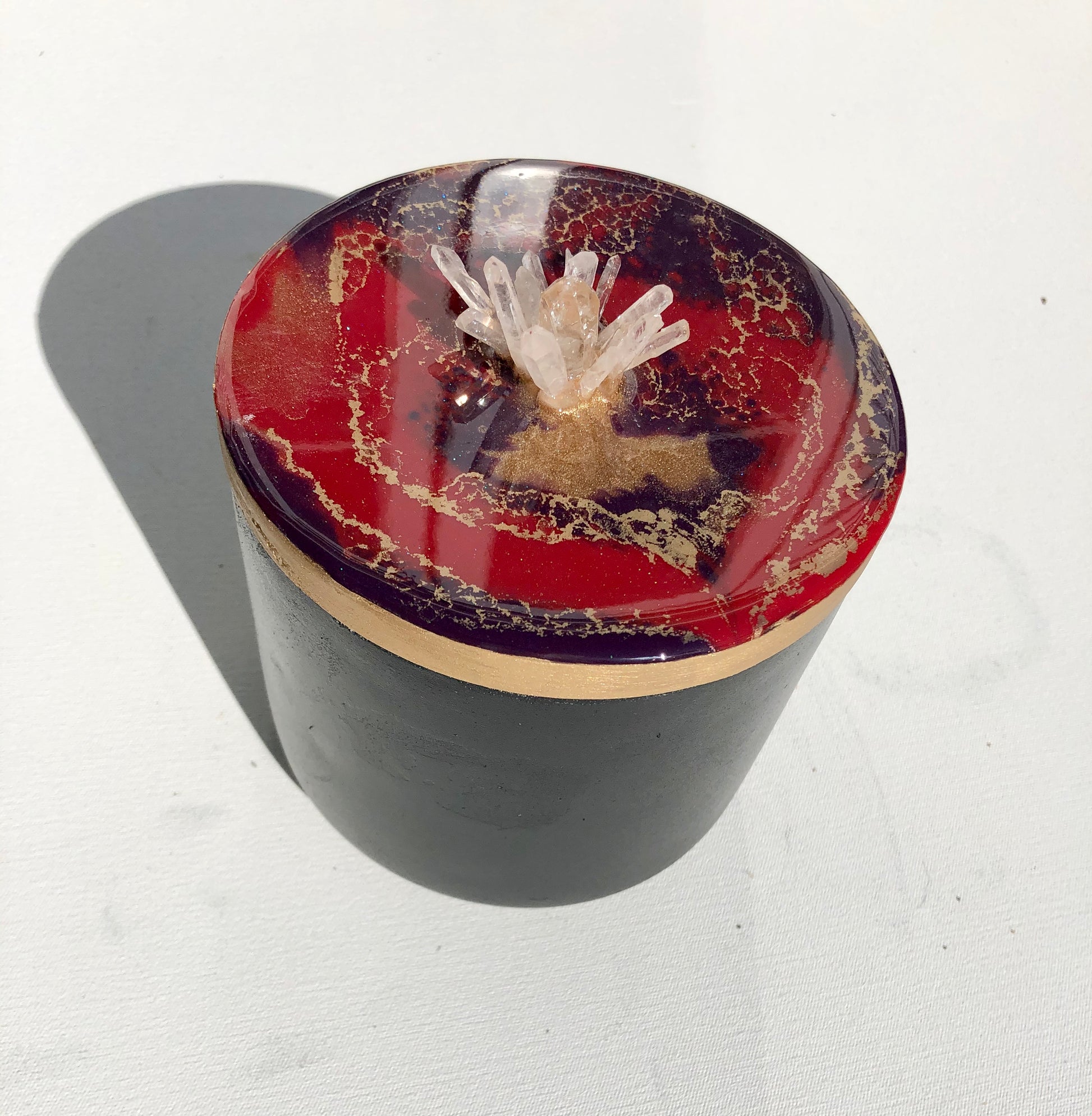 'Pohutukawa' Candle + Jar - Leda Daniel Art Studio