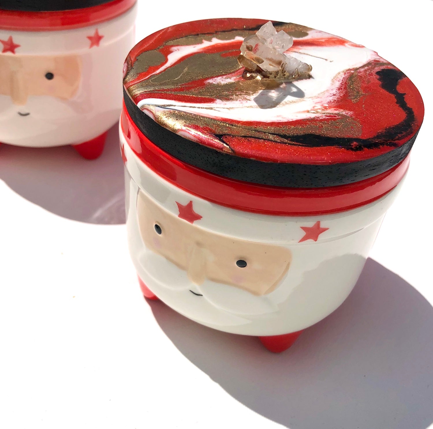 'Little Santa' - Jars - Leda Daniel Art Studio