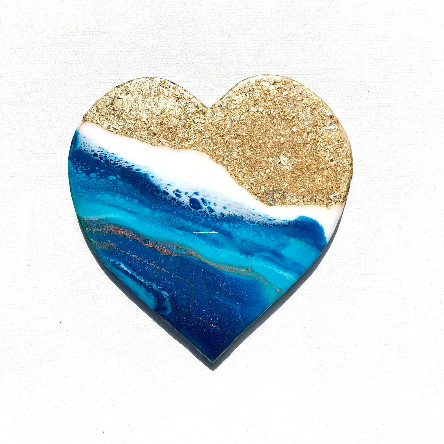 'Heart of Gold' - Love Heart - Leda Daniel Art Studio